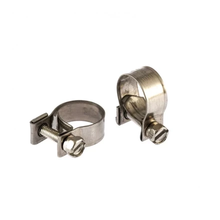 Хомуты металлические MINI 14-16 мм ширина 9 мм винтовой W4 2 шт Сибртех 475053 купить в Нефтеюганске
