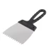 Шпатель из нержавеющей стали 100 мм зуб 4 х 4 мм пластмассовая ручка Россия 85138 купить в Нефтеюганске