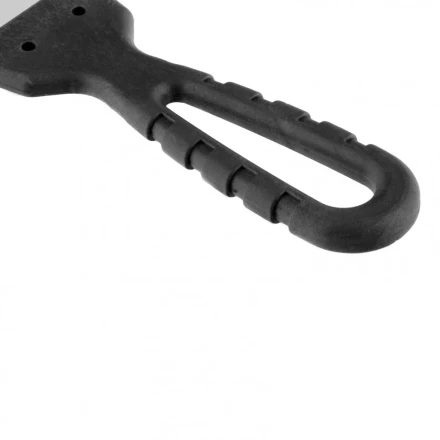 Шпатель из нержавеющей стали 100 мм зуб 4 х 4 мм пластмассовая ручка Россия 85138 купить в Нефтеюганске