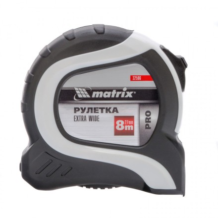 Рулетка Extra Wide 8 м x 27 мм двухкомпонентный корпус Pro Matrix 32586 купить в Нефтеюганске