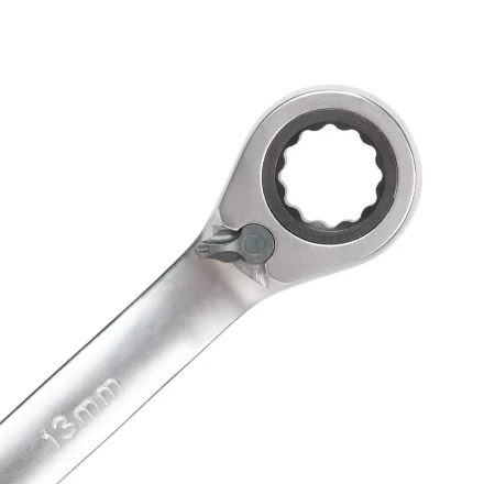 Набор гаечных комбинированных трещоточных ключей КВТ НТКП-6 (8–17 мм), 6 шт., с переключателем реверса (91952) купить в Нефтеюганске