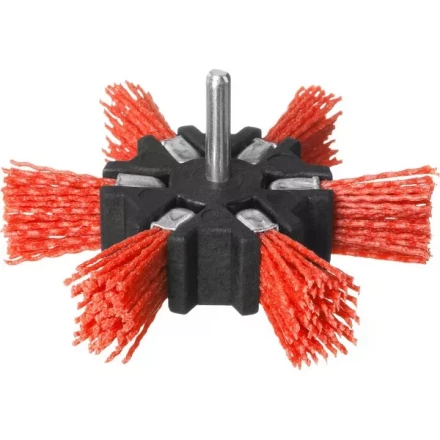 ЗУБР &quot;ПРОФЕССИОНАЛ&quot;. Щетка дисковая &quot;звезда&quot; для дрели, нейлоновая проволока с абразивным покрытием, 100мм 35163-100_z02 купить в Нефтеюганске