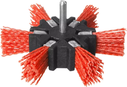 ЗУБР &quot;ПРОФЕССИОНАЛ&quot;. Щетка дисковая &quot;звезда&quot; для дрели, нейлоновая проволока с абразивным покрытием, 100мм 35163-100_z02 купить в Нефтеюганске