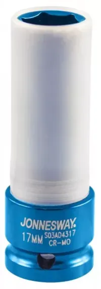 Головка ударная шестигранная 1/2" М17 для л/с дисков  S03АD4317 Jonnesway 99427