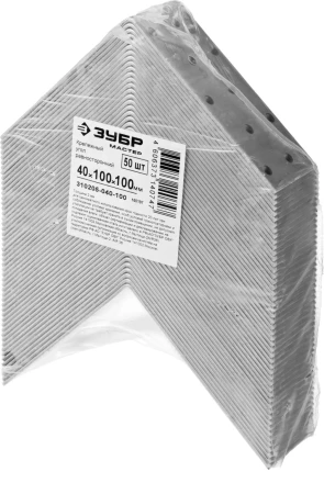 Крепежный угол ЗУБР &quot;МАСТЕР&quot; равносторонний, 40х100х100мм, 50 шт 310205-040-100 купить в Нефтеюганске