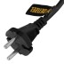 Шнур сетевой Denzel Energy Series, ПВС, 3 м, 2 x 1,5 мм, с неразборной вилкой, черный, 3 м, 37673 купить в Нефтеюганске