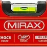 Уровень коробчатый усиленный MIRAX, фрезерованная поверхность, утолщенный профиль, 3 противоударных ампулы (1 поворотная на 360 град), с ручками, 80 см 34603-080 купить в Нефтеюганске