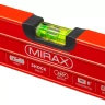 Уровень коробчатый усиленный MIRAX, фрезерованная поверхность, утолщенный профиль, 3 противоударных ампулы (1 поворотная на 360 град), с ручками, 80 см 34603-080 купить в Нефтеюганске