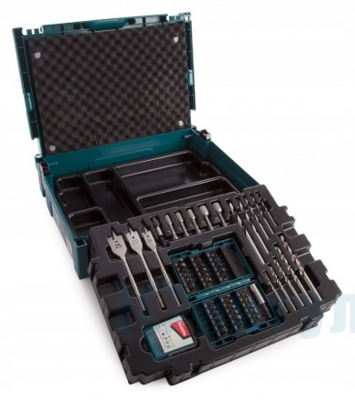 Набор свёрл и бит Makita B-43044, 66 шт, Makpac купить в Нефтеюганске