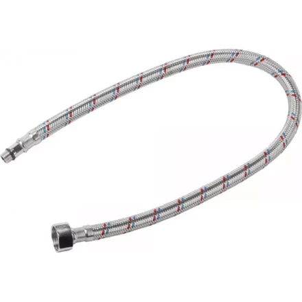 Подводка гибкая STAYER для воды к смесителям, оплетка из нерж стали, укороченная, г/ш 1/2&quot; - 0,6м 51016-060 купить в Нефтеюганске