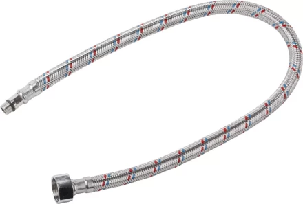 Подводка гибкая STAYER для воды к смесителям, оплетка из нерж стали, укороченная, г/ш 1/2&quot; - 0,6м 51016-060 купить в Нефтеюганске