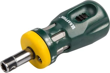 Набор KRAFTOOL Отвертка &quot;BIT LOCK&quot; реверсивная с битами, 12-в-1 26161-H13 купить в Нефтеюганске