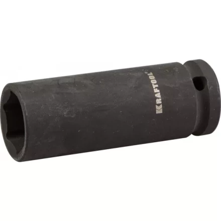 Торцовая головка KRAFTOOL &quot;INDUSTRIE QUALITAT&quot; ударная, удлиненная (1/2&quot;), FLANK, Cr-Mo, фосфатированная, 21 мм 27942-21_z01 купить в Нефтеюганске