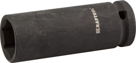 Торцовая головка KRAFTOOL &quot;INDUSTRIE QUALITAT&quot; ударная, удлиненная (1/2&quot;), FLANK, Cr-Mo, фосфатированная, 21 мм 27942-21_z01 купить в Нефтеюганске