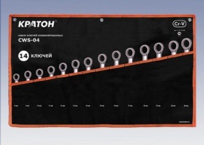 Набор ключей комбинированных Кратон CWS-04 14 пр. 2 27 03 004 купить в Нефтеюганске
