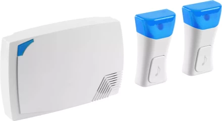 Звонок СВЕТОЗАР &quot;ОКТАВА&quot; электрический беспроводной 120м, 36 мелодий, 2 кнопки, А23, 3AA 58064-2 купить в Нефтеюганске