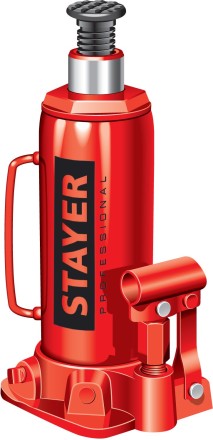 Домкрат STAYER &quot;PROFI&quot; гидравлический бутылочный, 12т, 210-400мм 43160-12 купить в Нефтеюганске