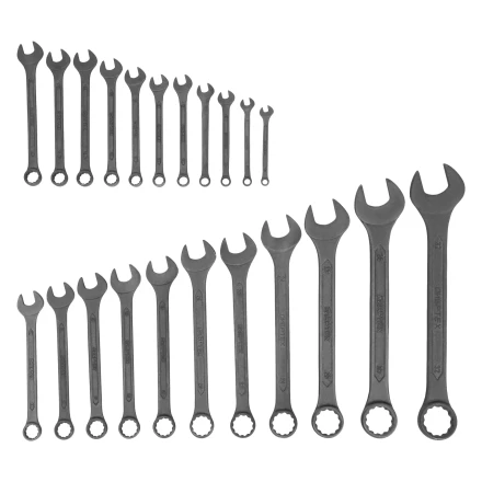Набор ключей комбинированных, 6 - 32 мм, 22 шт., CrV, фосфатированные, ГОСТ 16983 Сибртех 15479 купить в Нефтеюганске