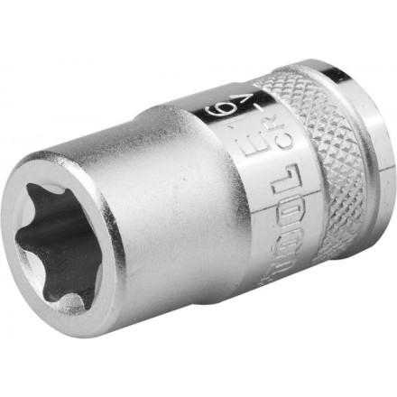 Торцовая головка KRAFTOOL &quot;INDUSTRIE QUALITAT&quot;, Cr-V, внешний TORX, хромосатинированная, 1/2&quot;, Е 18 27810-18_z01 купить в Нефтеюганске