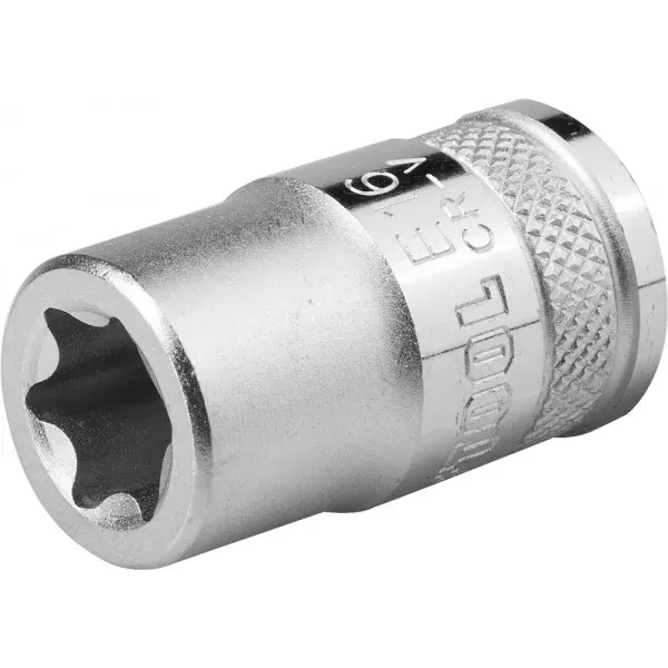 Торцовая головка KRAFTOOL "INDUSTRIE QUALITAT", Cr-V, внешний TORX, хромосатинированная, 1/2", Е 18 27810-18_z01 купить в Нефтеюганске