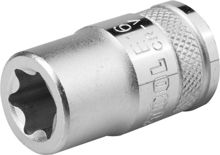 Торцовая головка KRAFTOOL &quot;INDUSTRIE QUALITAT&quot;, Cr-V, внешний TORX, хромосатинированная, 1/2&quot;, Е 18 27810-18_z01 купить в Нефтеюганске