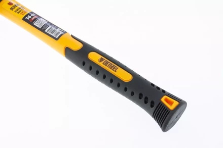 Киянка резиновая, 16 oz, черно-белая резина, фибергласовая рукоятка// Denzel 7711171 купить в Нефтеюганске