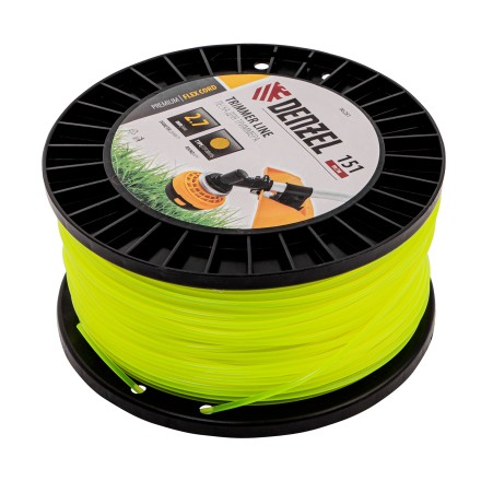 Леска для триммера круглая, 2,7мм х 151м, на DIN катушке FLEX CORD,  Denzel 96281 купить в Нефтеюганске