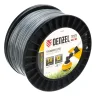 Леска для триммера двухкомпонентная квадрат, 3,0мм х 111м, на DIN катушке EXTRA CORD// Denzel 96820 купить в Нефтеюганске