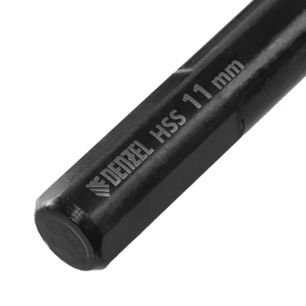 Сверло по металлу, 11 мм, HSS-Tin, Golden Tip, 6 шт. Denzel 717223 купить в Нефтеюганске