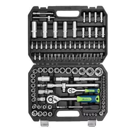 Набор инструментов Сибртех 13389, 1/2&quot;, 1/4&quot;, 108 предметов купить в Нефтеюганске