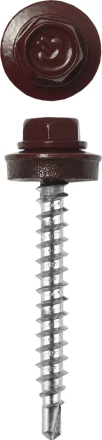 Саморезы ЗУБР &quot;ПРОФЕССИОНАЛ&quot; окраш., RAL 3005 темно-красн., для крепл. кров. матер. к дерев. обреш., 4.8x29мм, 400шт 4-300315-48-029-3005 купить в Нефтеюганске