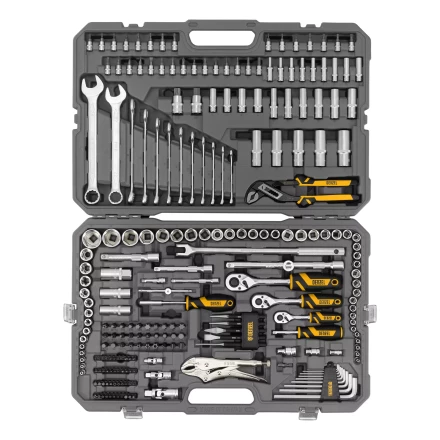 Набор инструментов Denzel 15808, 1/2&quot;, 3/8&quot;, 1/4&quot;, CrV, S2, пластиковый кейс, 232 предмета купить в Нефтеюганске