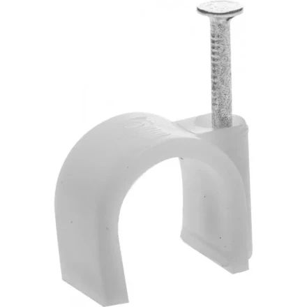 Скоба-держатель для круглого кабеля, с оцинкованным гвоздем, 16 мм, 40 шт, STAYER Master 4510-16 4510-16 купить в Нефтеюганске