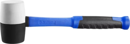 Киянка ЗУБР &quot;ПРОФЕССИОНАЛ&quot; резиновая черно-белая, с фиберглассовой ручкой, 680г 20532-680 купить в Нефтеюганске