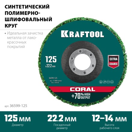 Круги полимерно-шлифовальные синтетические 36599-125 купить в Нефтеюганске