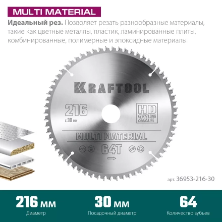 Диск пильный Multi Material, повышенный ресурс 36953-216-30 купить в Нефтеюганске