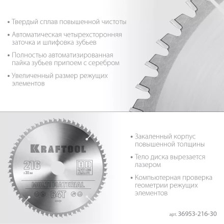 Диск пильный Multi Material, повышенный ресурс 36953-216-30 купить в Нефтеюганске