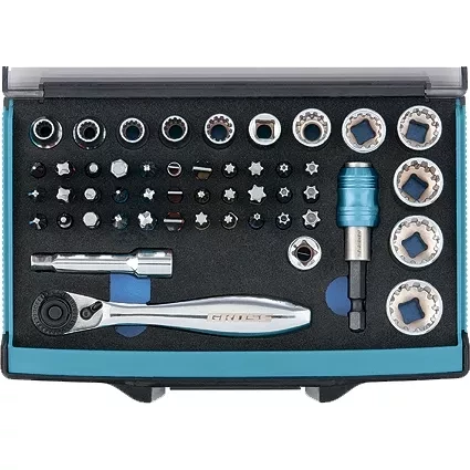 Трещотка с набором бит и торцевых головок, Адаптер и удлинитель, 49 штук,  S2 Gross 11600 купить в Нефтеюганске