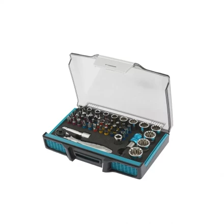 Трещотка с набором бит и торцевых головок, Адаптер и удлинитель, 49 штук,  S2 Gross 11600 купить в Нефтеюганске