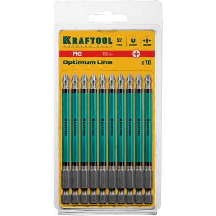 Биты KRAFTOOL OPTIMUM PH 26122-2-100-10 купить в Нефтеюганске