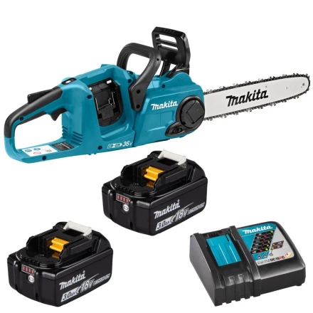 Пила цепная аккум. LXT Makita DUC353RF2, 14&quot;/35см, 3/8&quot;, (2xBL1830B, DC18RC) купить в Нефтеюганске