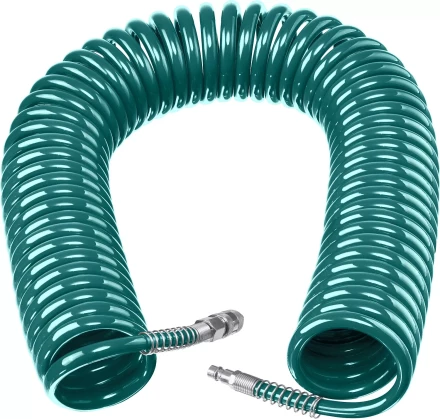 Воздушный спиральный шланг KRAFTOOL с фитингами рапид 8х12 мм 06590-20 купить в Нефтеюганске