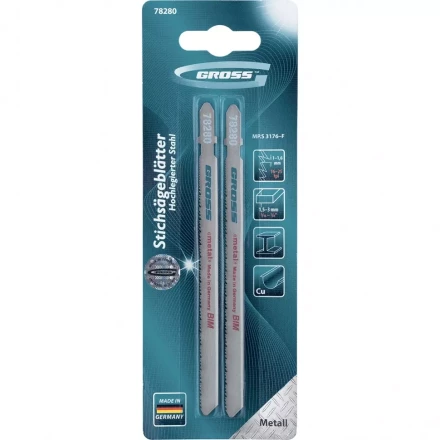 Полотна для электролобзика по металлу 2 шт 3176 GROSS 78280 купить в Нефтеюганске