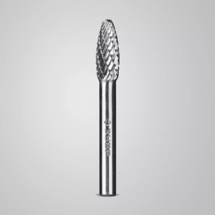 Зубр Твердосплавная борфреза H - пламя, 8 х 20 мм, радиус 1.5 мм (28807-8-20) купить в Нефтеюганске