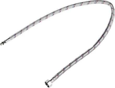 Подводка гибкая STAYER для воды к смесителям, оплетка из нерж стали, укороченная, г/ш 1/2&quot; - 0,8м 51016-080 купить в Нефтеюганске