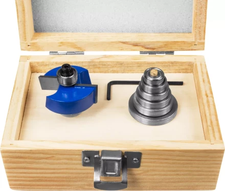 Фрезы четвертные фальцевые в наборе с подшипниками серия ПРОФЕССИОНАЛ купить в Нефтеюганске