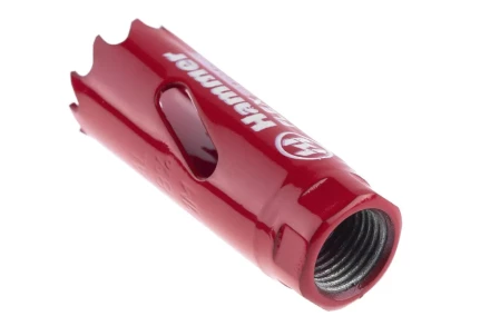 Коронка биметаллическая HAMMER Ф19х38мм 1/2&quot;  BiMETALL (224-001) купить в Нефтеюганске