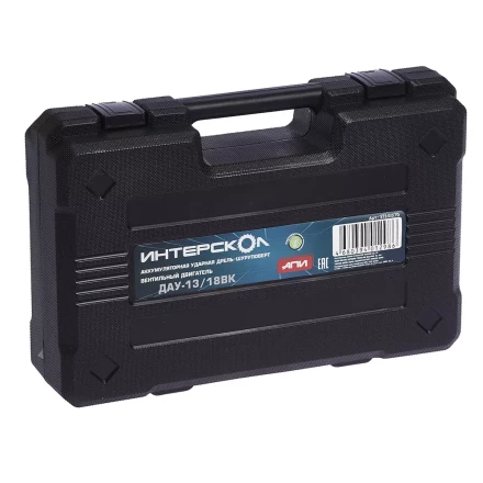 Профессиональная ударная дрель-шуруповерт с бесщеточным (вентильным) двигателем ИНТЕРСКОЛ ДАУ-13/18ВК аккумуляторная Li-ion АПИ (кейс, без аккумулятора и ЗУ) купить в Нефтеюганске