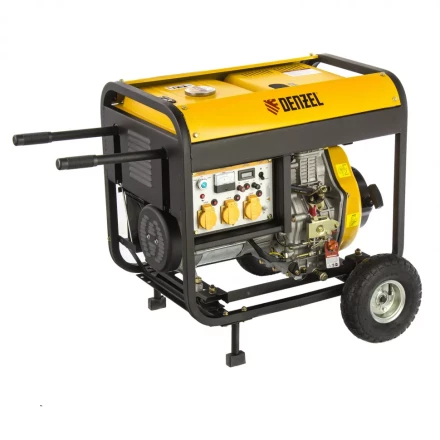 Генератор дизельный DENZEL DD6300Е электростартер 94657 купить в Нефтеюганске