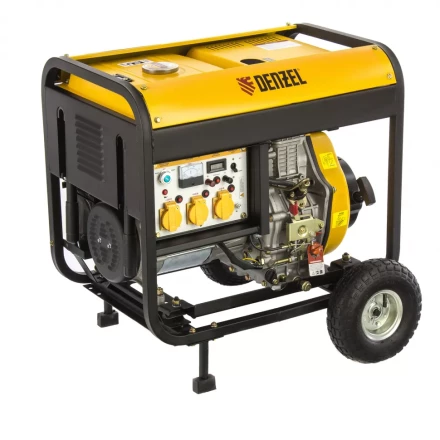 Генератор дизельный DENZEL DD6300Е электростартер 94657 купить в Нефтеюганске